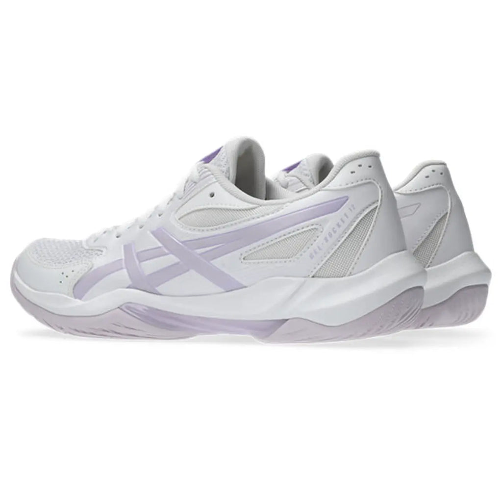 Asics GEL-Rocket 12 - White/Dahlia - Dames Hockeyschoen