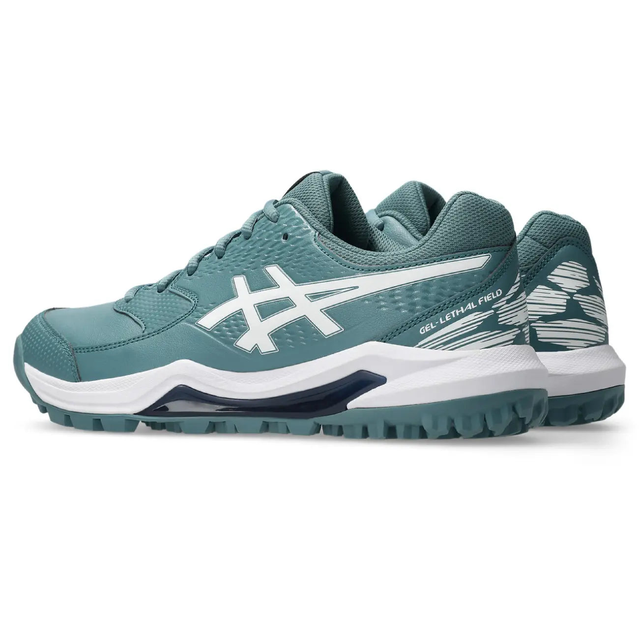 Asics GEL-Lethal Field 2 hockeyschoen, voorzijde linker hoek