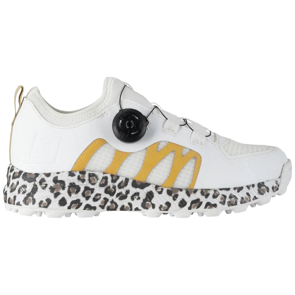 Brabo Shoe Elite Wh/Gold/Leo QuickLock Hockeyschoen