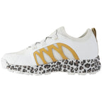 Brabo Shoe Elite Wh/Gold/Leo QuickLock Hockeyschoen