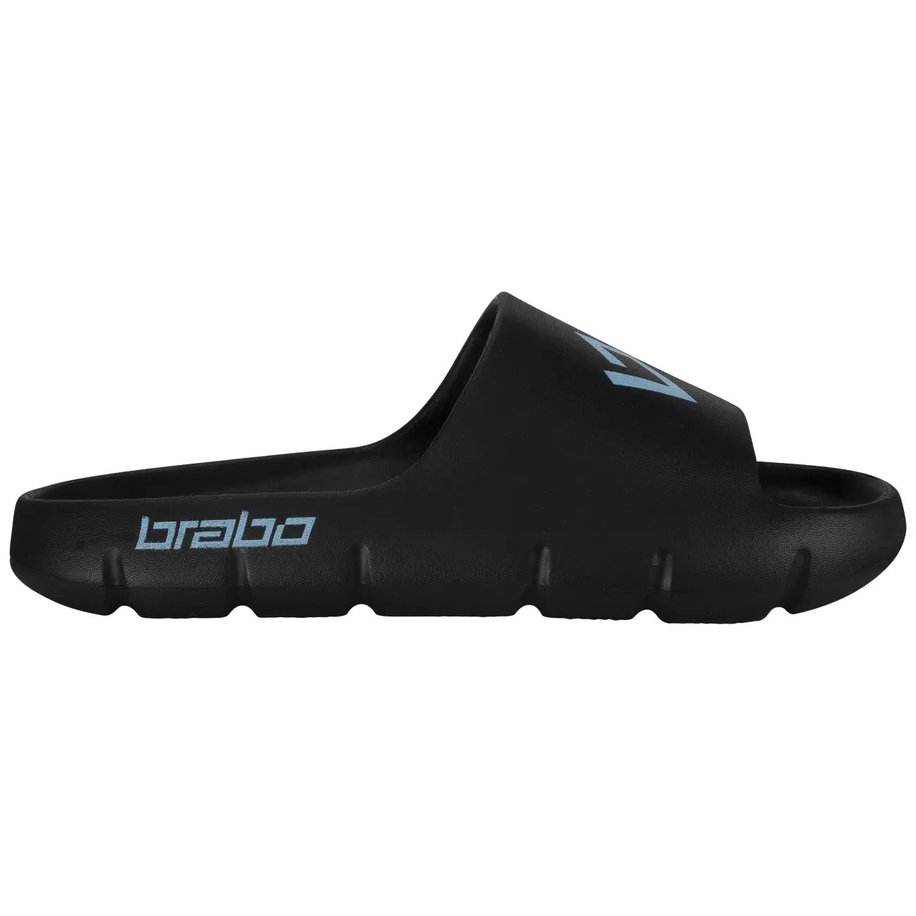 Brabo Shoe Tribute Black/L. Blue + Slide Hockeyschoen