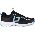 Brabo Shoe Tribute Black/L. Blue + Slide Hockeyschoen