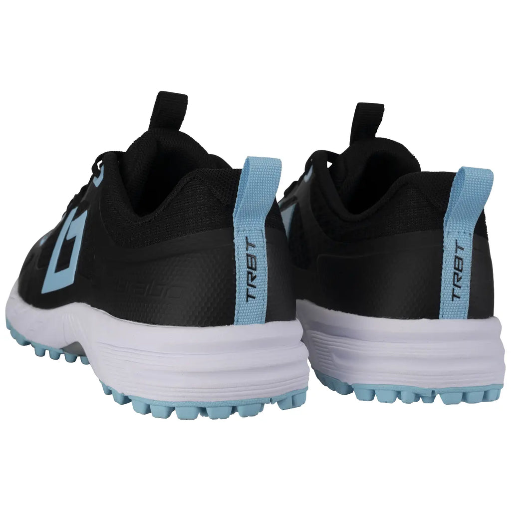Brabo Shoe Tribute Black/L. Blue + Slide Hockeyschoen