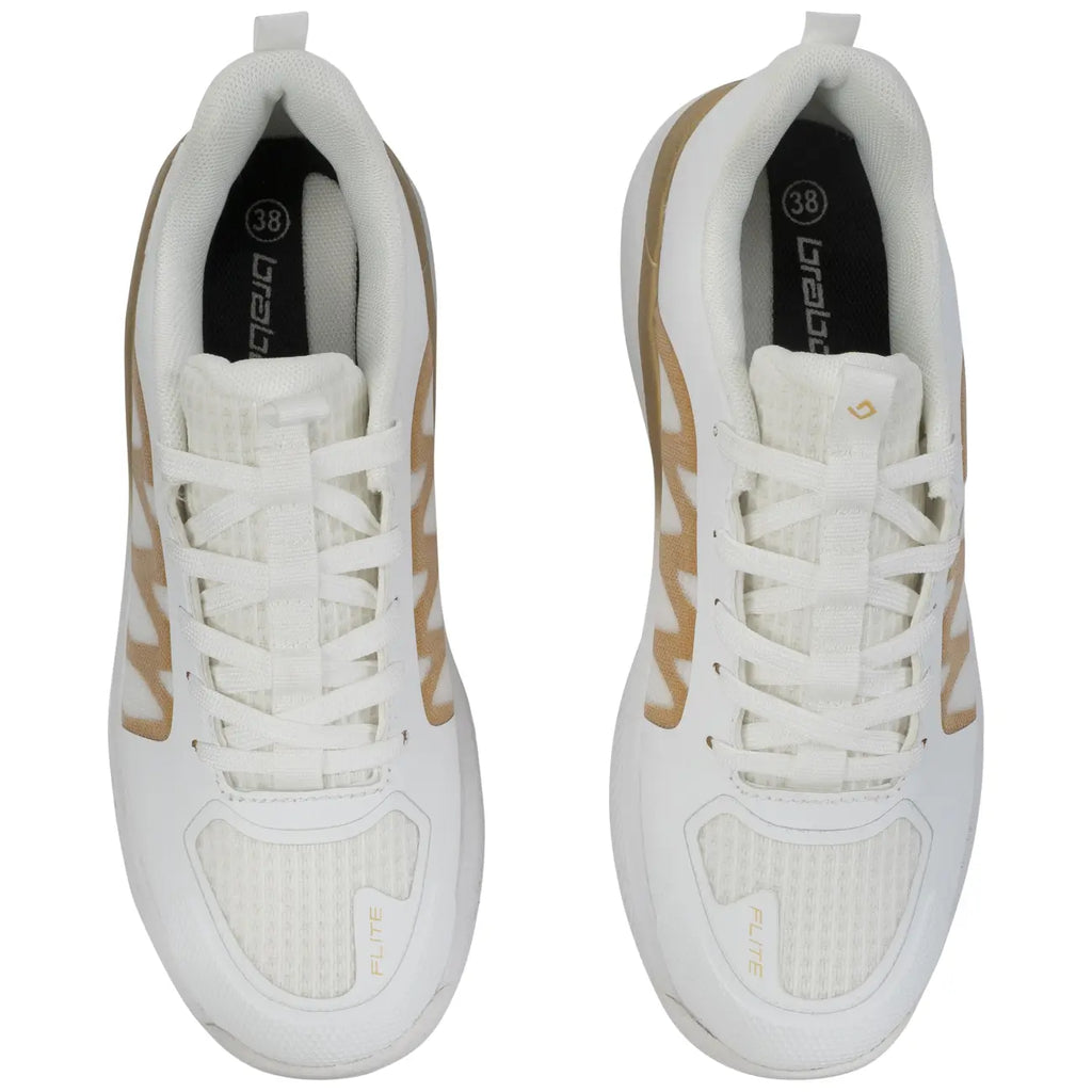 Brabo Shoe Elite White/Gold Hockeyschoen