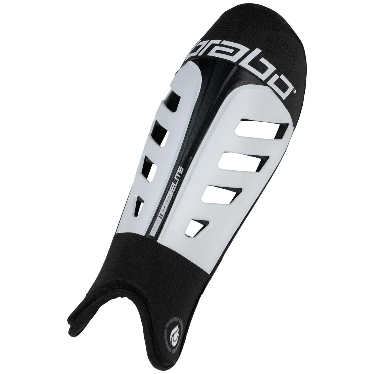 Brabo Elite Shinguard White/Black Bescherming
