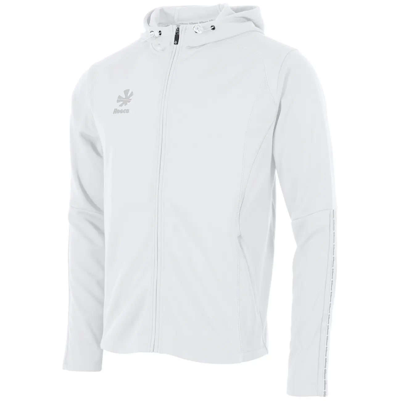 Reece Shift Hooded Full Zip Top - White Kleding