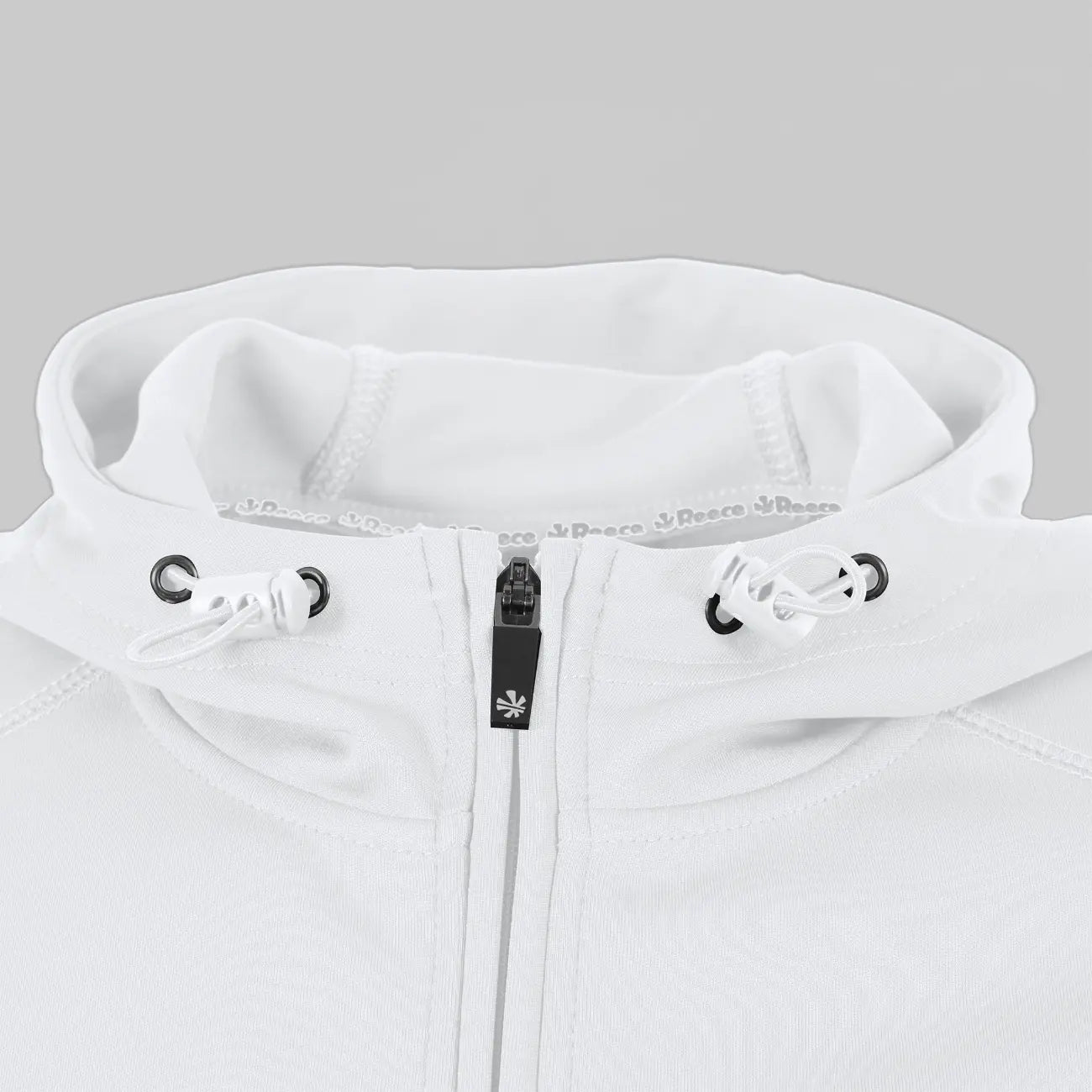 Reece Shift Hooded Full Zip Top - White Kleding