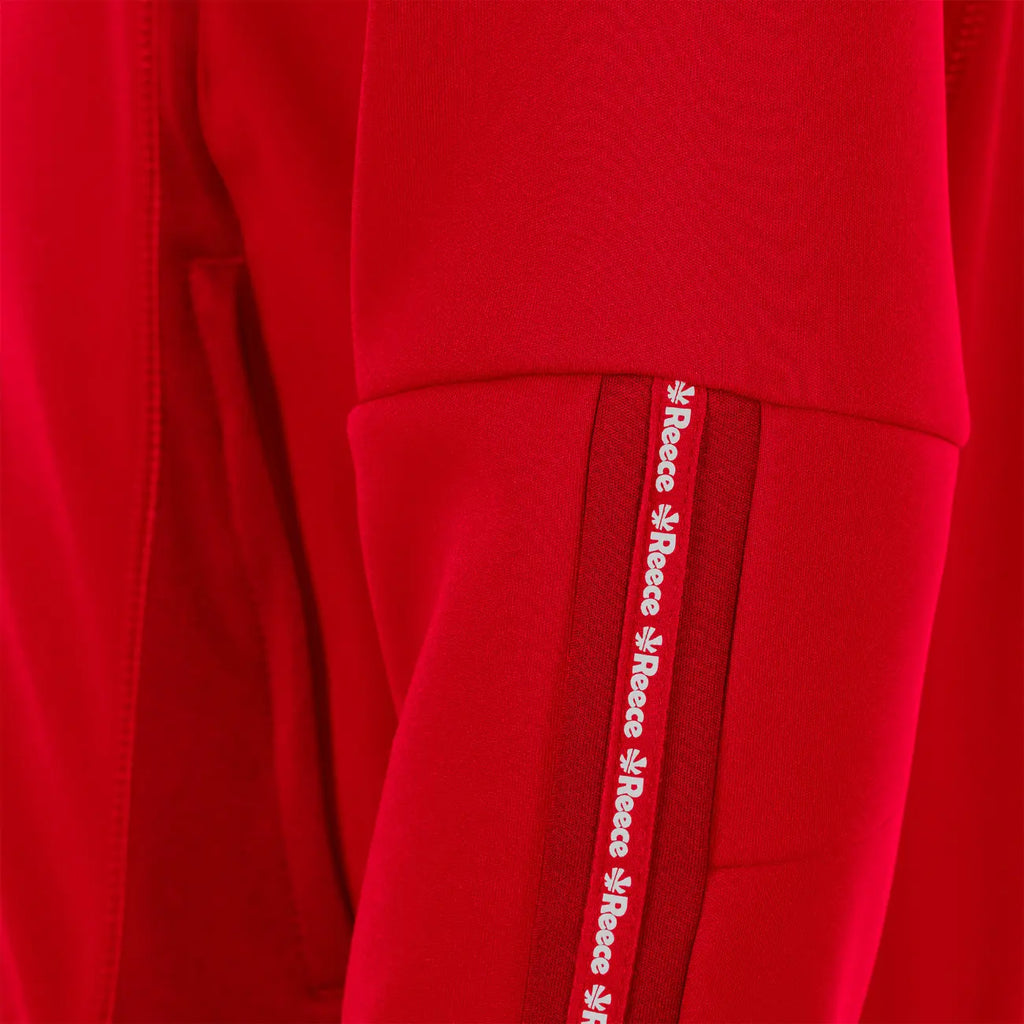 Reece Shift Hooded Full Zip Top - Red Kleding