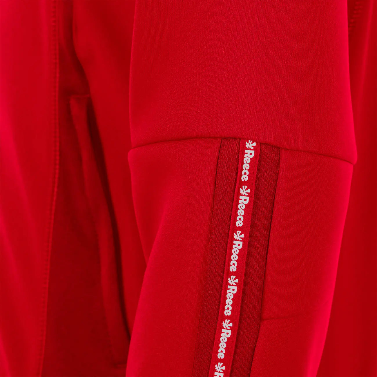 Reece Shift Hooded Full Zip Top - Red Kleding