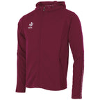 Reece Shift Hooded Full Zip Top - Burgundy Kleding