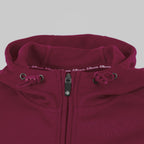 Reece Shift Hooded Full Zip Top - Burgundy Kleding