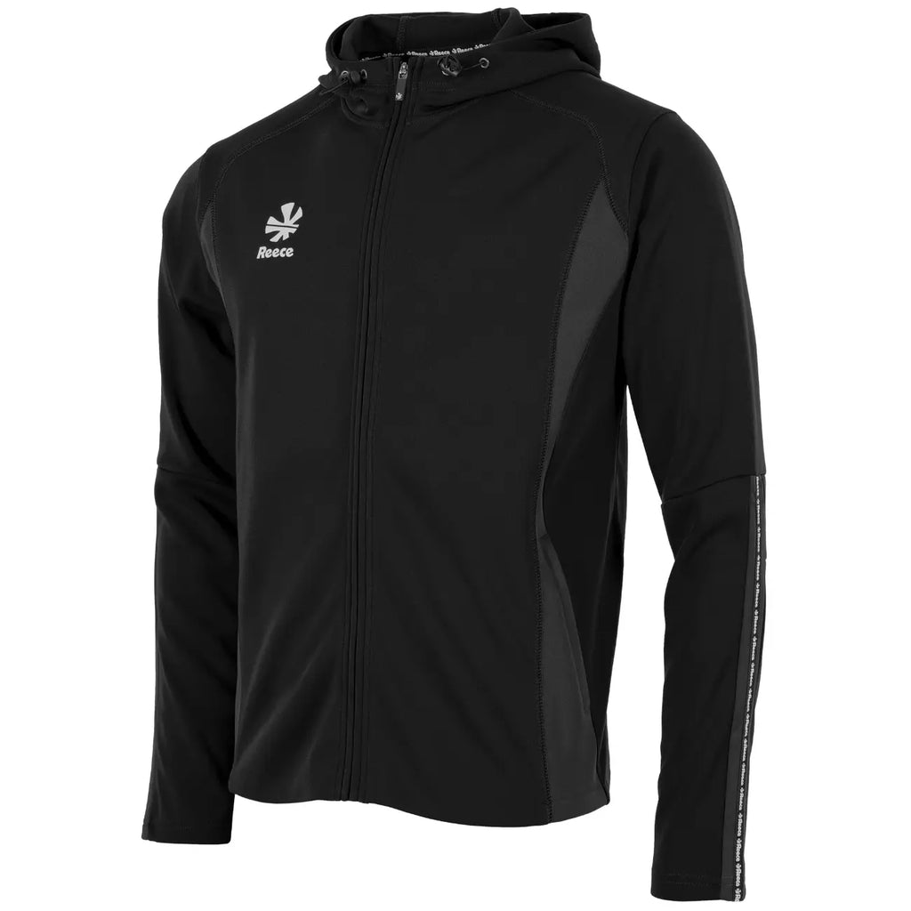 Reece Shift Hooded Full Zip Top - Black Kleding