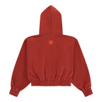 Osaka Women Full Zip Hoodie Cropped - Brunette Kleding