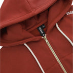 Osaka Women Full Zip Hoodie Cropped - Brunette Kleding