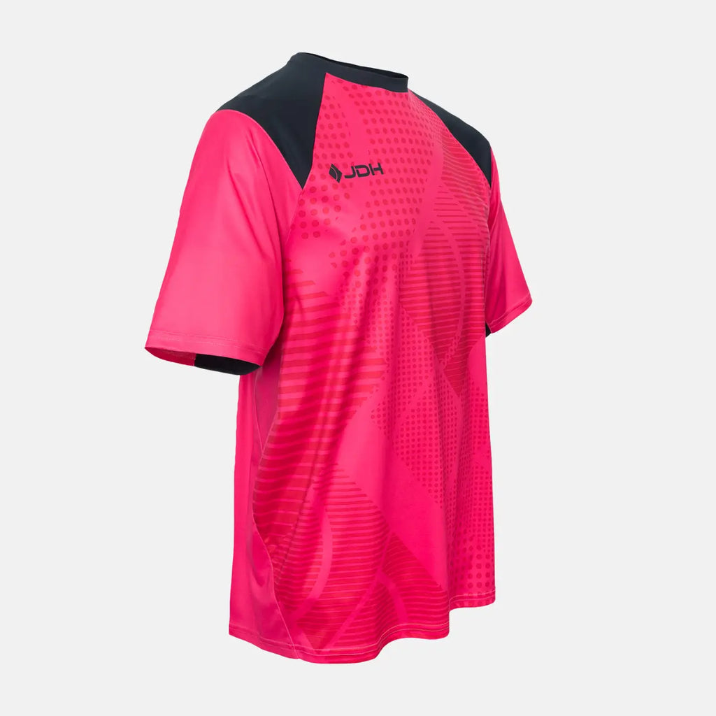JDH Carbon Senior Torwart Kurzarmshirt - Fuchsia