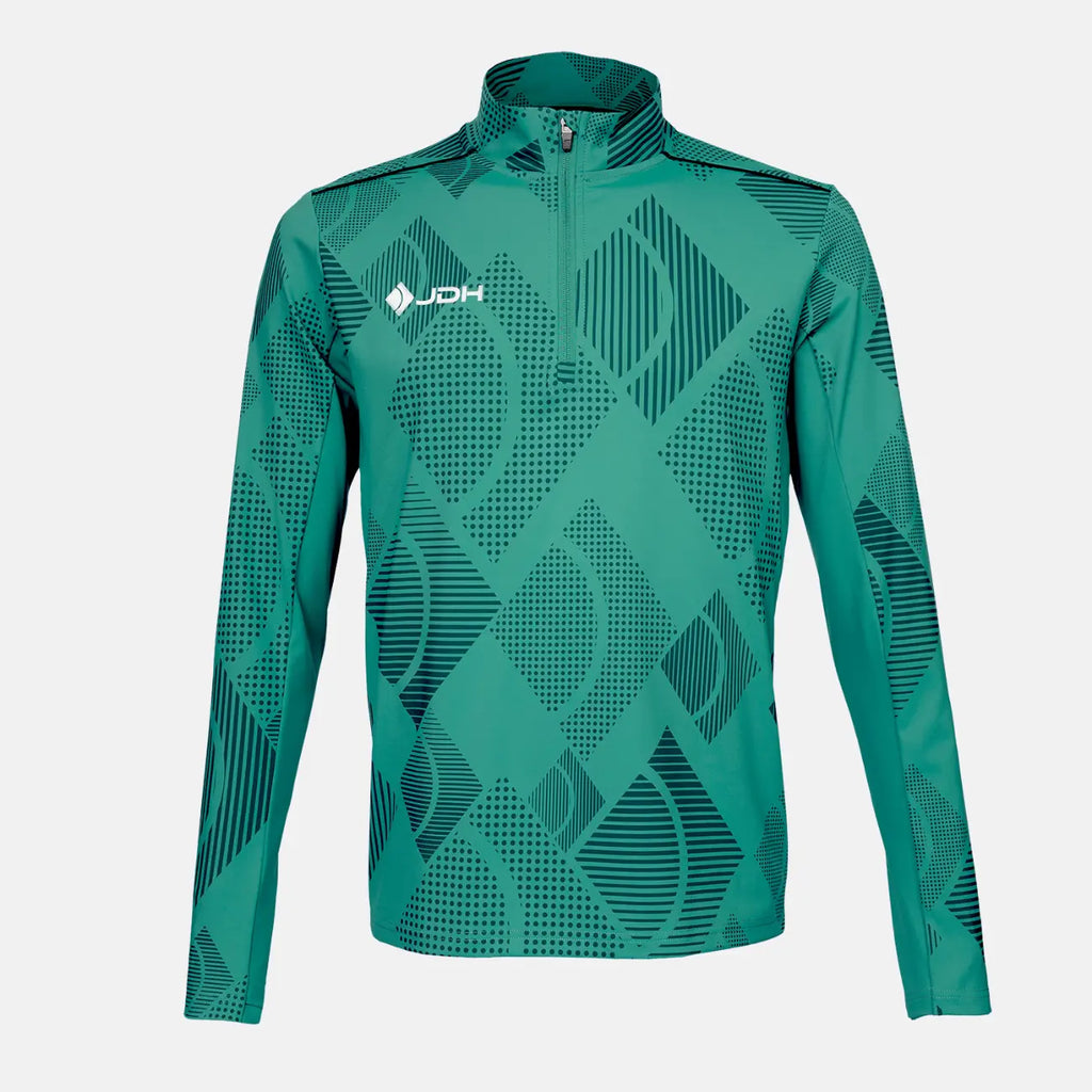JDH Carbon Kinder Pro Halbzip - Hellgrün
