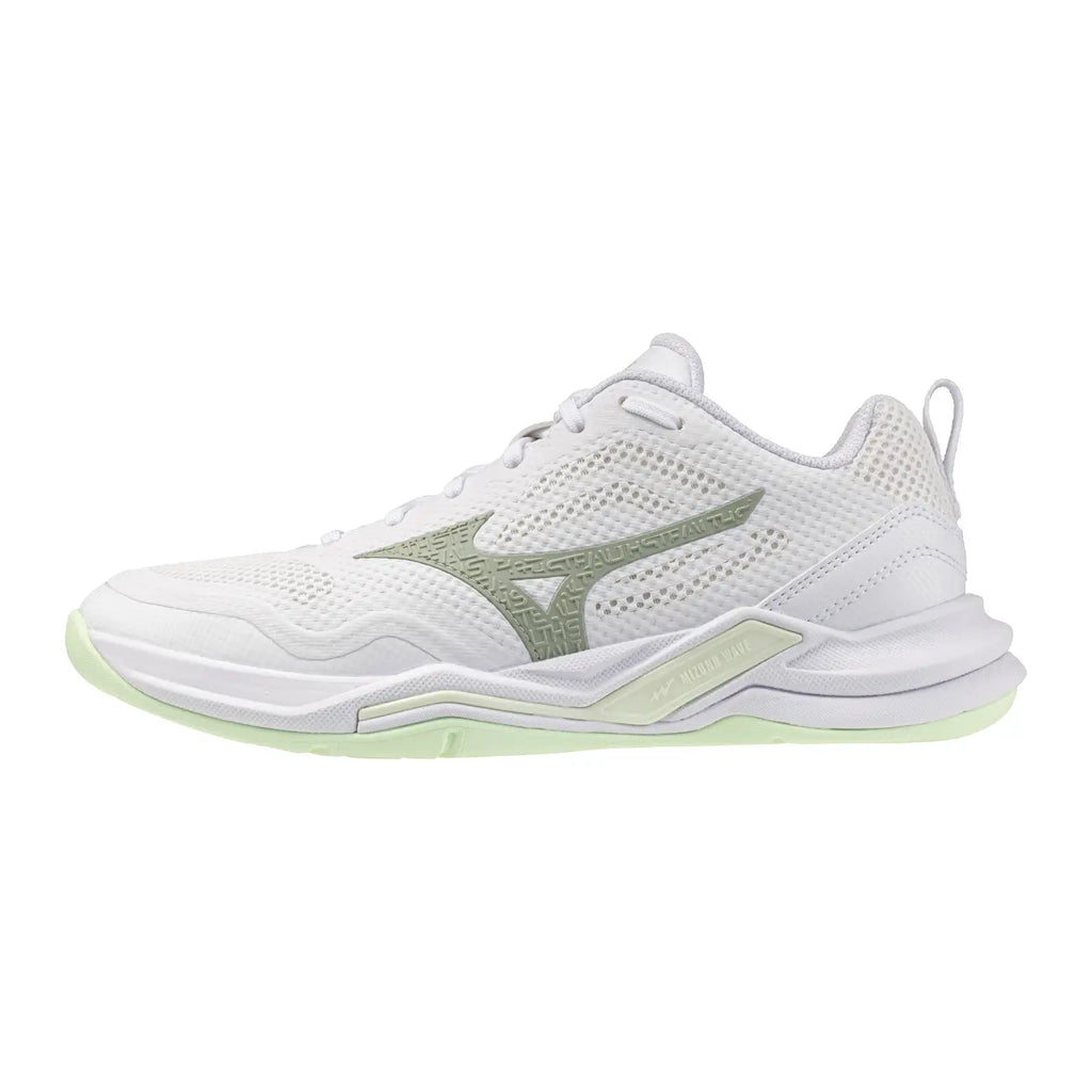 Mizuno Wave Stealth Pro Damen - White/Aqua Gray
