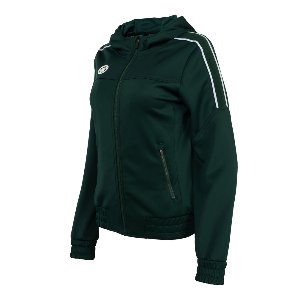 Indian Maharadja Jaipur women performance hooded jacket - Green Kleding