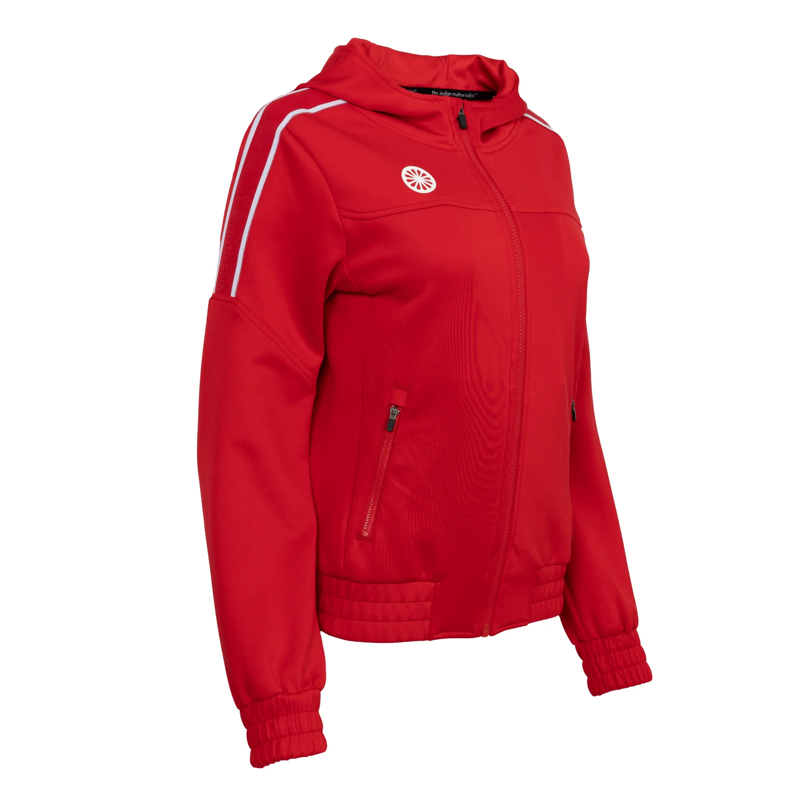 Indian Maharadja Jaipur women performance hooded jacket - Red Kleding