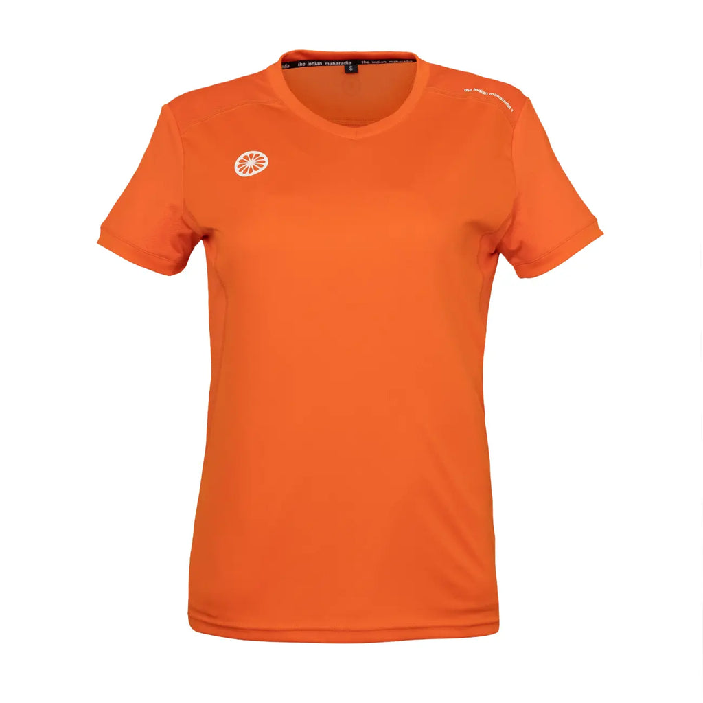 Indian Maharadja Jaipur women performance tee - Orange Kleding