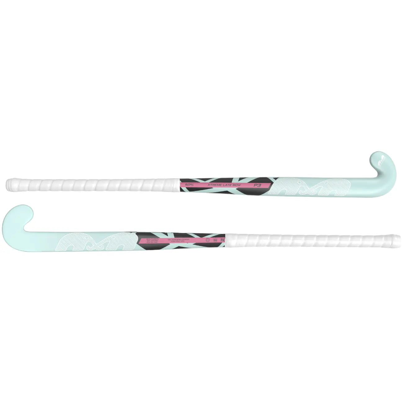 TK P3 Extreme Late Bow - Junior - Light Aqua-White-Magenta Hockeystick