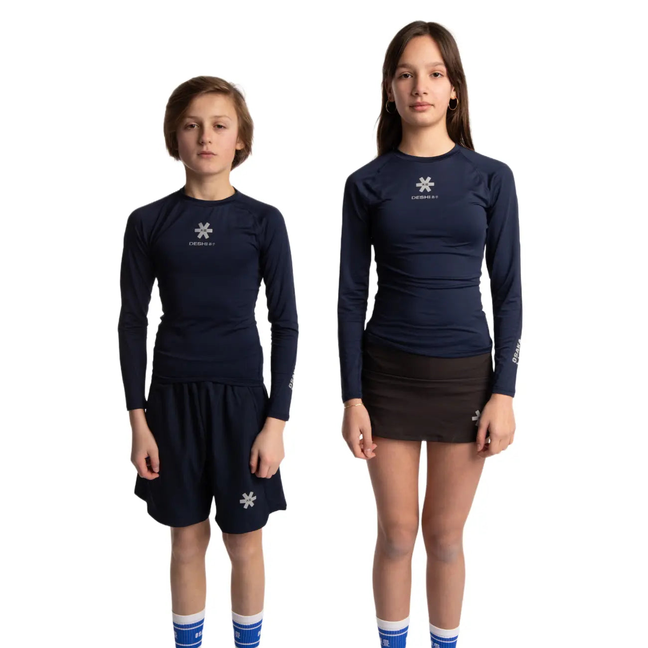 Osaka Kids Sports Baselayer Tee Ls - Navy