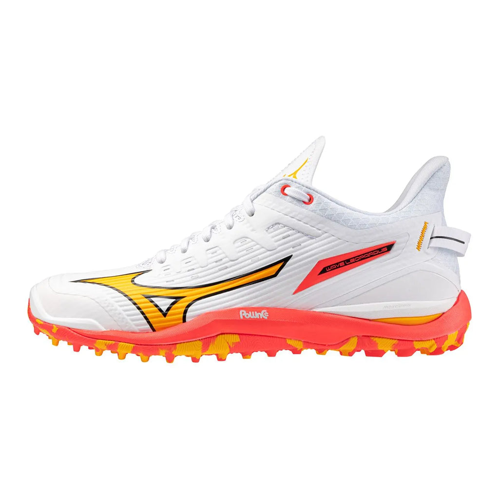 Mizuno WAVE LEOPARDUS - White Orange Hockeyschoen