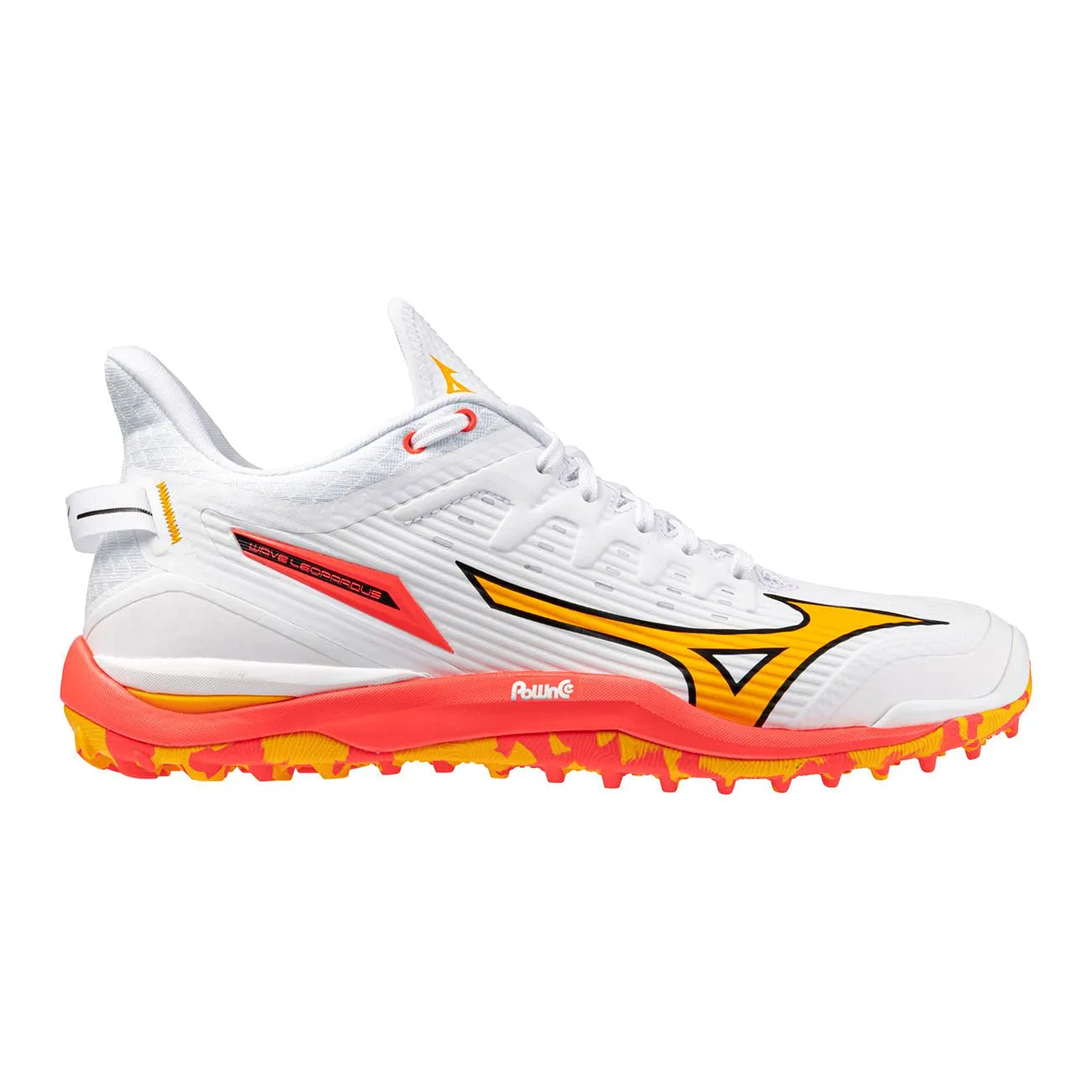 Mizuno WAVE LEOPARDUS - White Orange Hockeyschoen